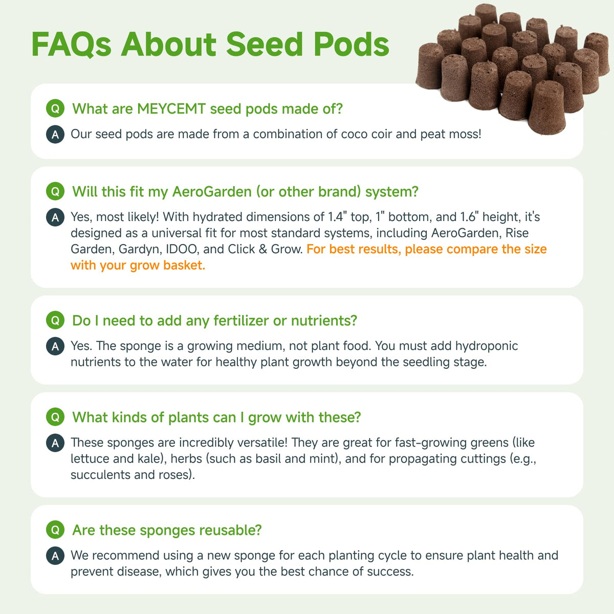 Compact 50-pack from MEYCEMT fits indoor garden setups.