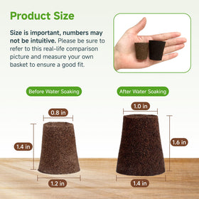 Premium blend sponge ideal for moisture retention and seed germination.