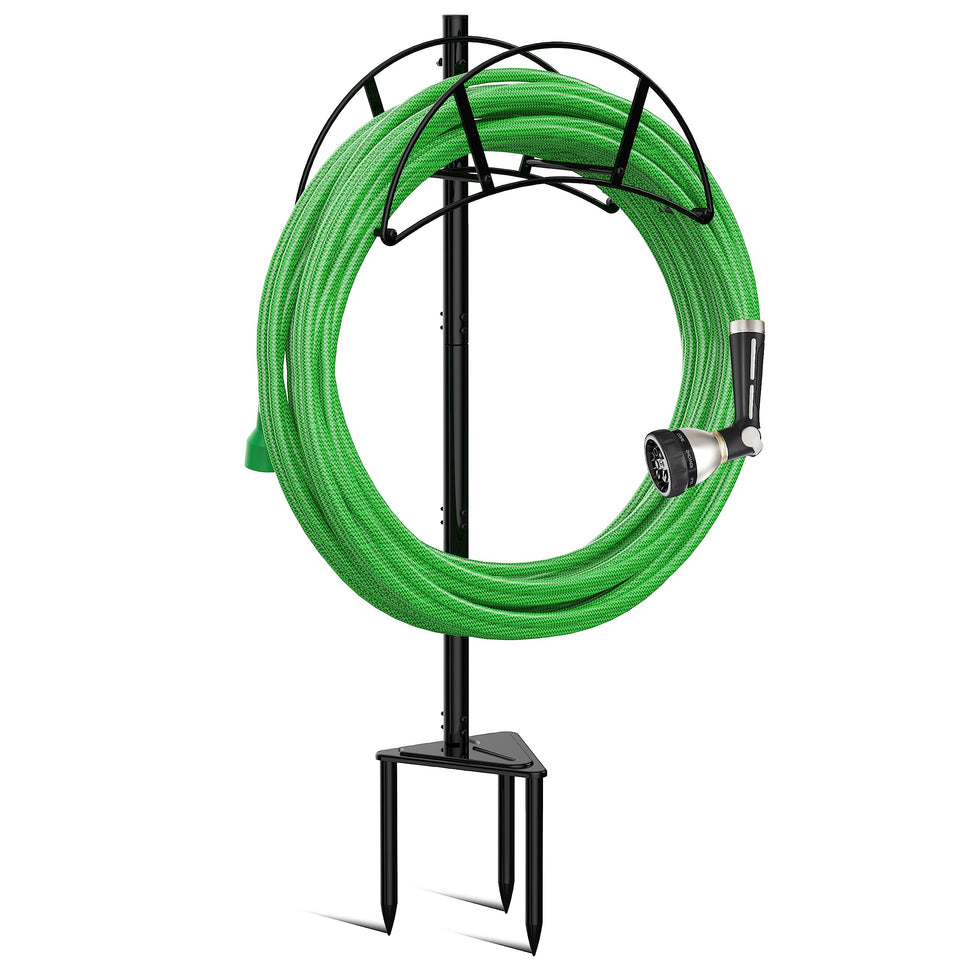 Meykwod garden hose stand with round tubes for durable, rust-resistant performance