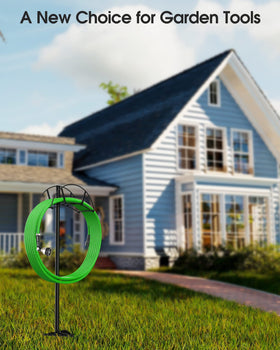Meykwod hose stand is freestanding and wall-free