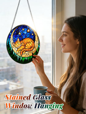 Meyocky suncatcher outdoor garden display adds colorful charm to exteriors.