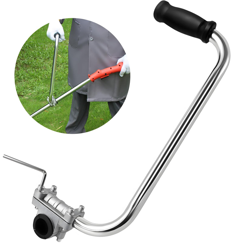 Meyoppm string trimmer handle top-angle grip for precise control.