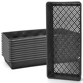Mezchi seed starter trays with mesh bottom for healthy root airflow.