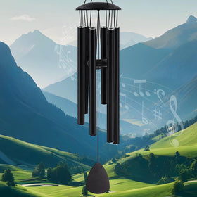 MFEESYOB wind chime 32-inch outdoor deep-tone tubes create garden serenity