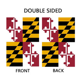 mflagperft Maryland flag, durable polyester, withstands wind and rain for outdoor use.