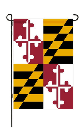 mflagperft Maryland flag small garden flag, double-sided display for yard pride.