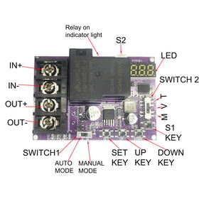 MgcSTEM LCD display close-up shows real-time voltage readings and timer status.