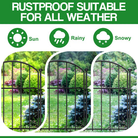 Mgjaa dog and rabbit barrier protects beds while keeping yard open.