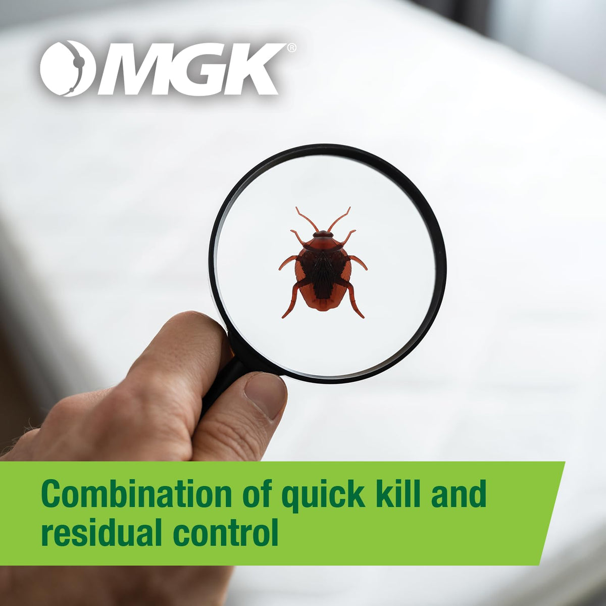 MGK Bedlam Plus spray in a residential or commercial space.