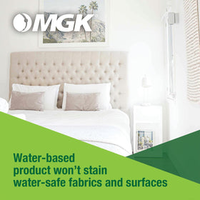 MGK Bedlam Plus near headboard and baseboard for discreet protection.