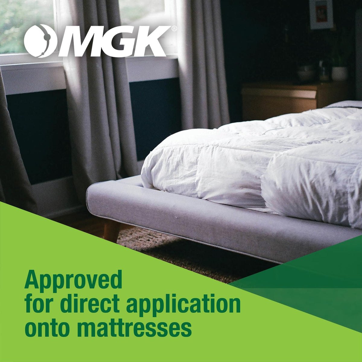 MGK CrossFire targets bed bug eggs across life stages for thorough control.