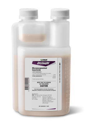 MGK Onslaught bottle pour demonstrates easy handling for versatile pest control.