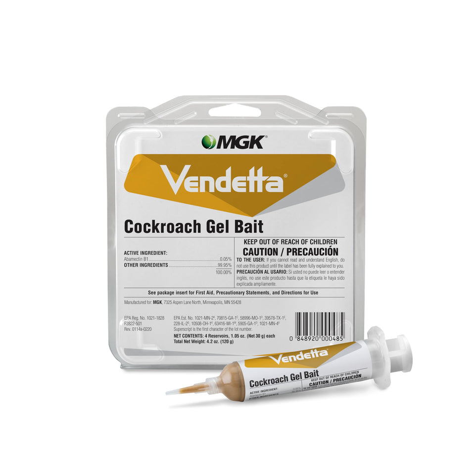 MGK Vendetta Gel Bait ready for precise roach placement in kitchens and food areas.