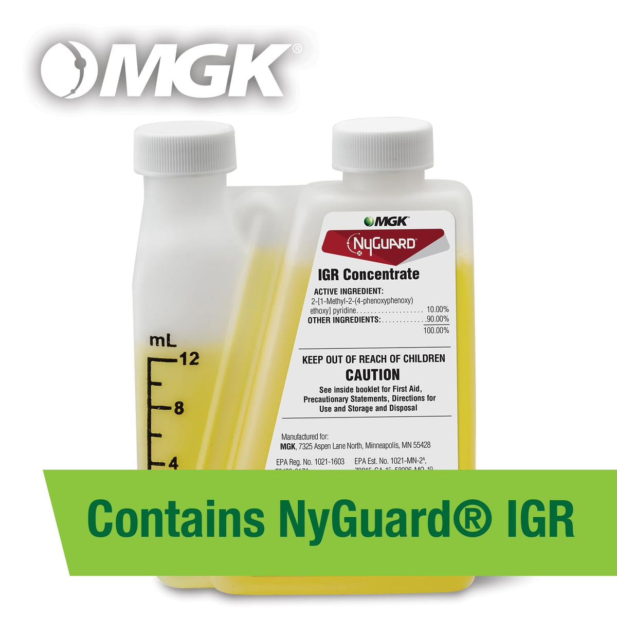 MGK Vendetta Plus NYGUARD IGR formulation targets roach reproduction for control.