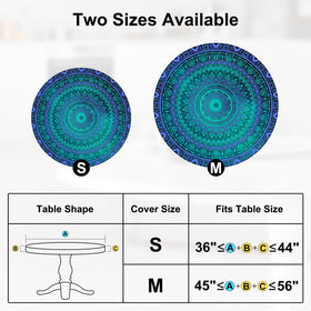 MHJY round tablecloth fits 36-44 inch tables securely.