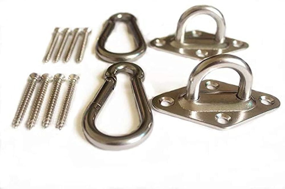 MHMYDZ hammock hanging kit hooks and plates for secure indoor or outdoor mounting.