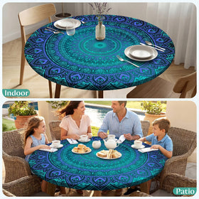 MHJY round tablecloth ideal for indoor and outdoor use