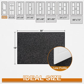 Mibao dirt trapper welcome mat for outdoor and indoor use prevents mud spread.