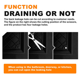 Mibao dirt-trapping mat with brush texture scrapes mud and sand from footwear.