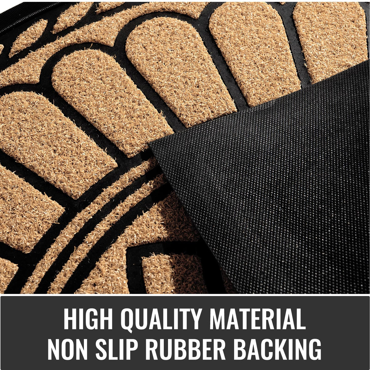 Mibao durable rubber beveled border cushions and traps moisture