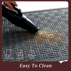 Mibao easy-clean mat designed for vacuuming, shaking, or hose rinses