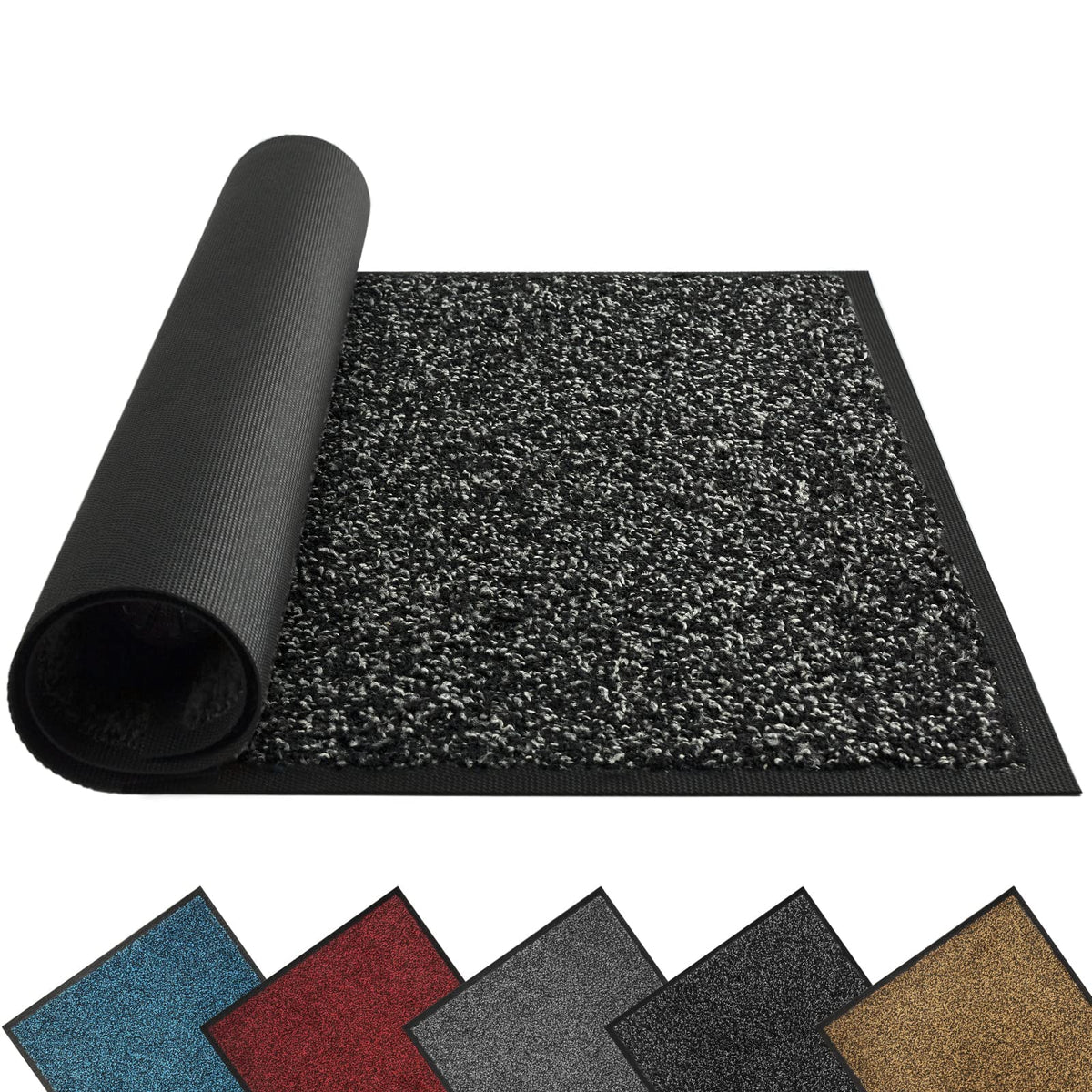 Mibao front door mat with dirt trapper design keeps entryways clean.