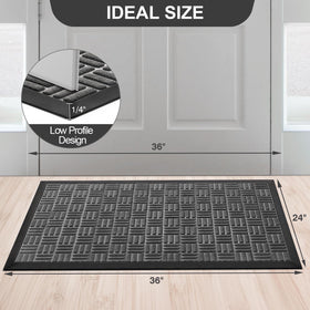 Mibao mat with double-layer technology absorbing dirt for cleaner floors.