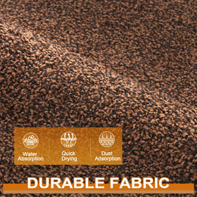Mibao Front Door Mat durable polypropylene fibers withstand daily use.
