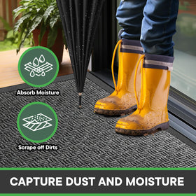 Mibao mat features natural rubber backing for anti-slip stability.