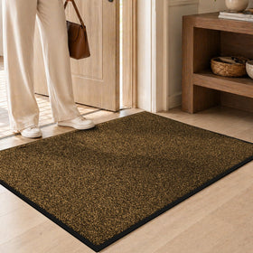 Mibao Front Door Mat non-slip backing prevents shifting for safe every-step entry.