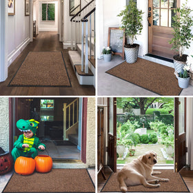Mibao Front Door Mat porch-friendly dirt trap for pets and guests.