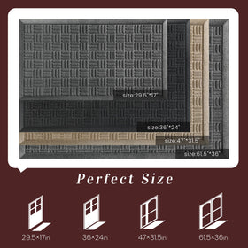 Mibao doormat offers waterproof all-season performance at entryways.