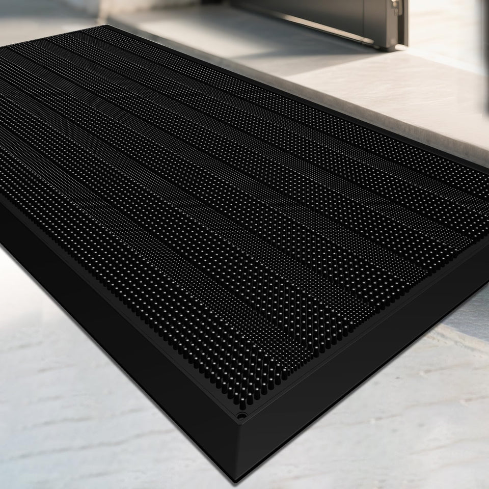 Mibao front door mat waterproof and all weather for year round entryways.
