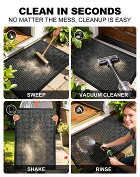 Mibao heavy-duty entry mat sized 29.5x17 inches for high traffic
