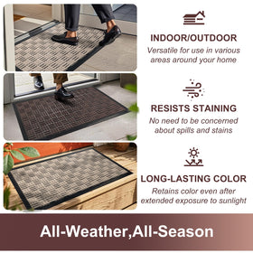 Mibao non-slip design helps mat stay put on smooth floors