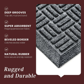Mibao versatile doormat for indoor and outdoor entrances year-round