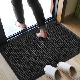 Mibao welcome mat heavy-duty construction for high-traffic entrances.