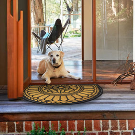 Mibao door mat can be vacuumed or rinsed for quick maintenance