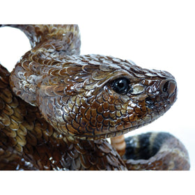 Michael Carr Forest Critters collection snake sculpture, durable for patios, gardens and lawns.