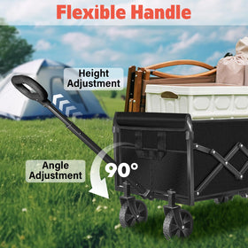 micieitie adjustable handle provides comfortable pulling across surfaces.