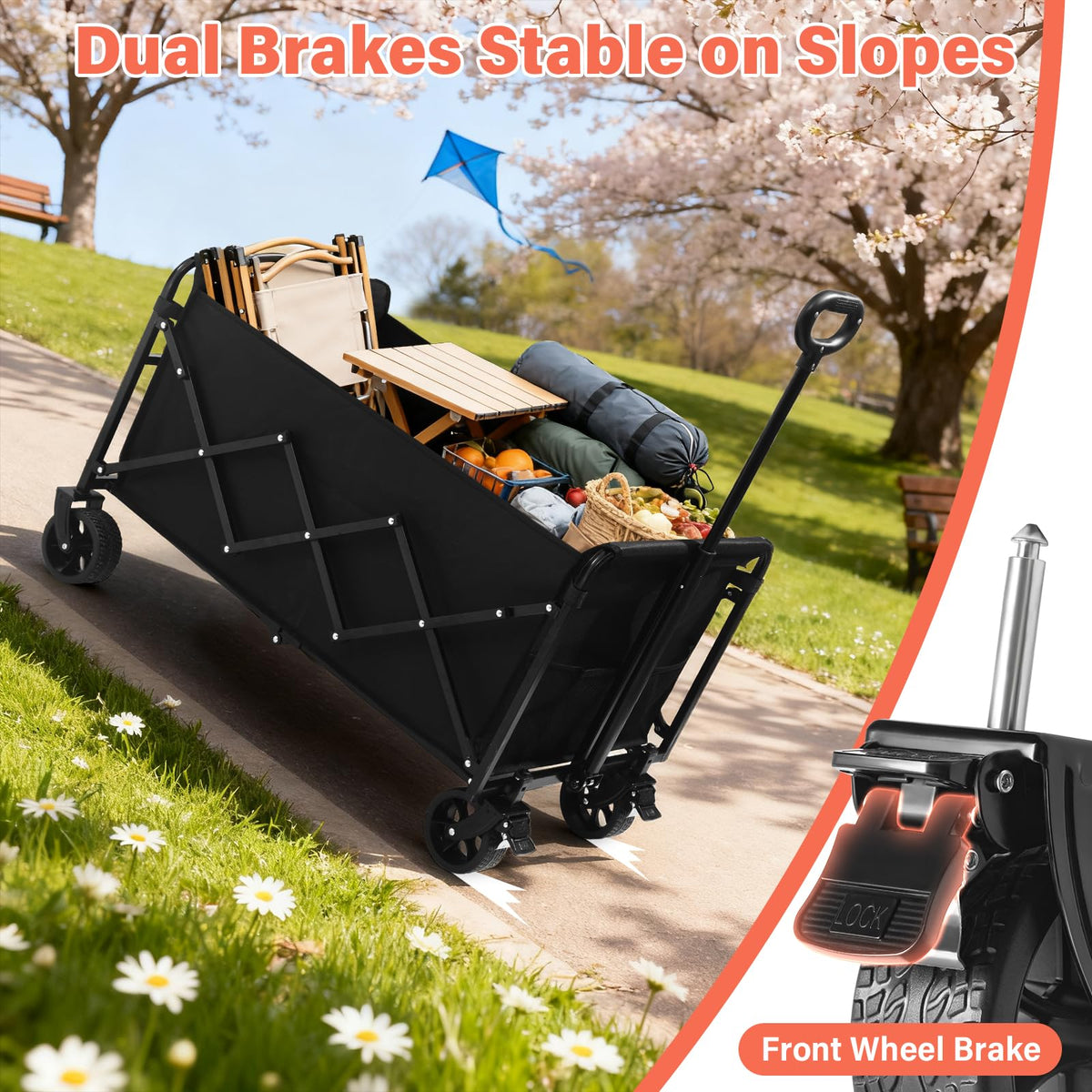 Micieitie 500lb capacity emphasizes heavy-duty performance for camping gear.