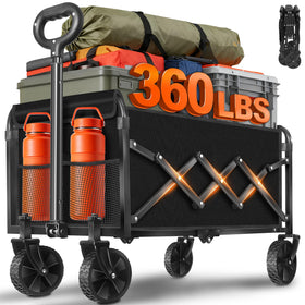 micieitie foldable wagon extended setup enables simple transport on the go