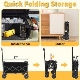 micieitie Wagons Carts Foldable sports-equipment helps carry gear to games or practices.