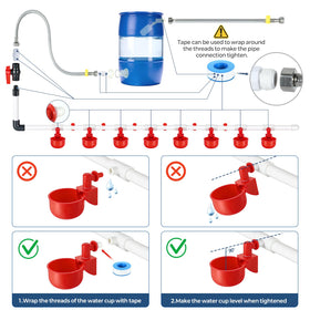 MicMingle leak-proof design minimizes spills and waste in busy coops
