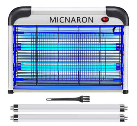 Micnaron Fly Trap Bug Zapper front view with compact plug-in design for indoors
