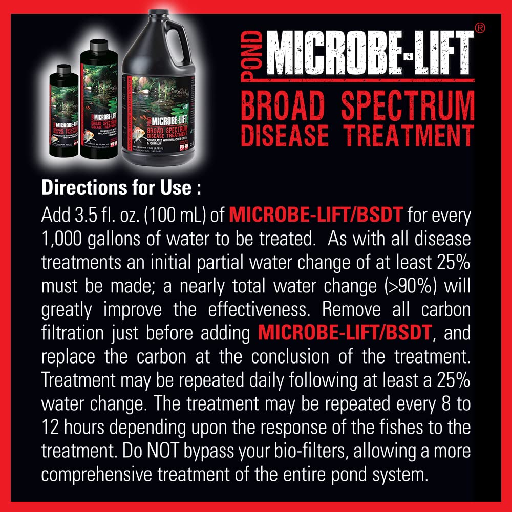 Microbe-Lift BSDT32 clear treatment instructions for pond care