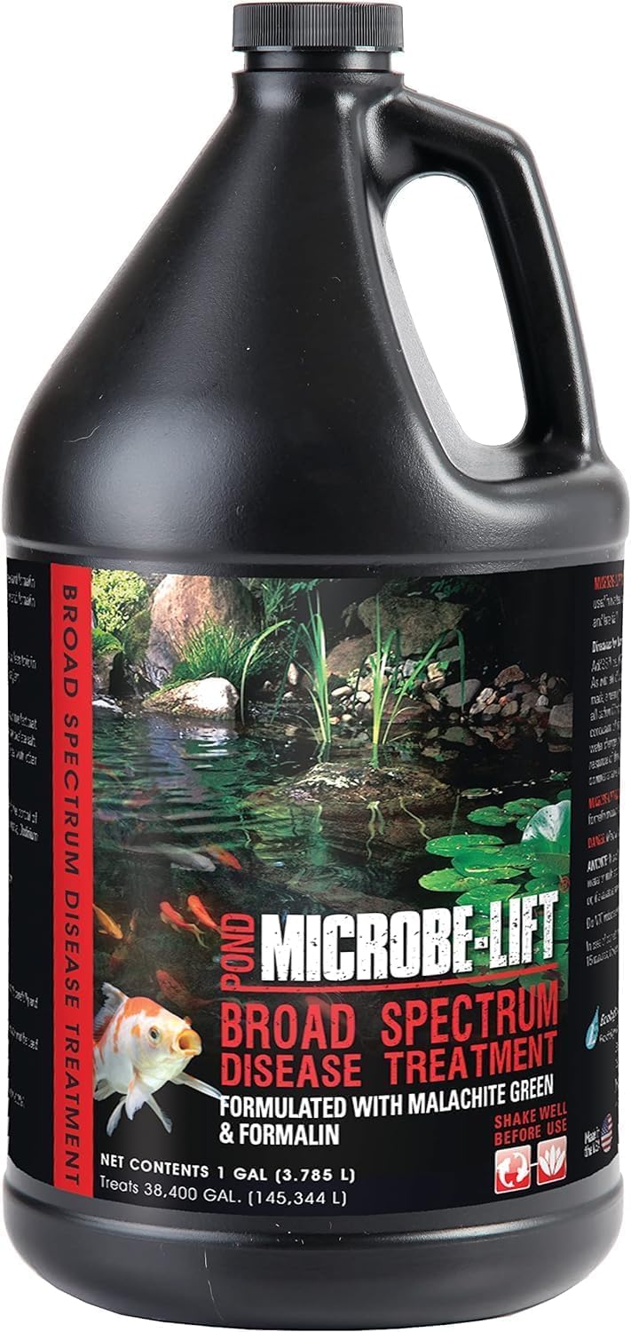 Microbe-Lift BSDTG1 broad-spectrum pond treatment image; supports koi and goldfish health.