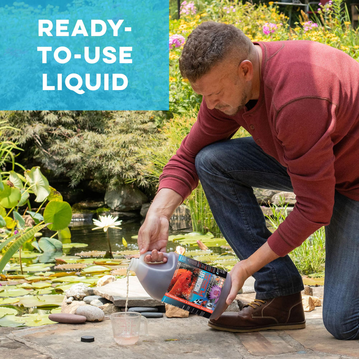 MICROBE-LIFT PL helps reduce pond odors and waste.