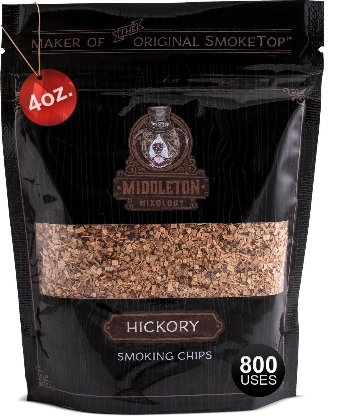 SmokeTop 4oz bag by Middleton Mixology ready to add smoky aroma to home cocktails