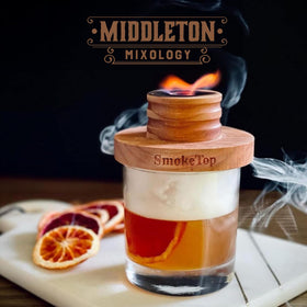 Middleton Mixology SmokeTop cherry chips packaging art emphasizes versatility.